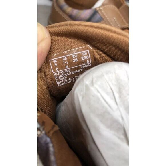 Clarks Collection Caroline Cove Brown Leather Zip Comfort Shoes Women 7.5M US/38 - Picture 8 of 16